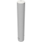 Barrier bollard | Steel tube  193 x 3.6 mm | stationary | for setting in concrete | hot-dip galvanized | total length: 1200 mm | with steel cap for bolting